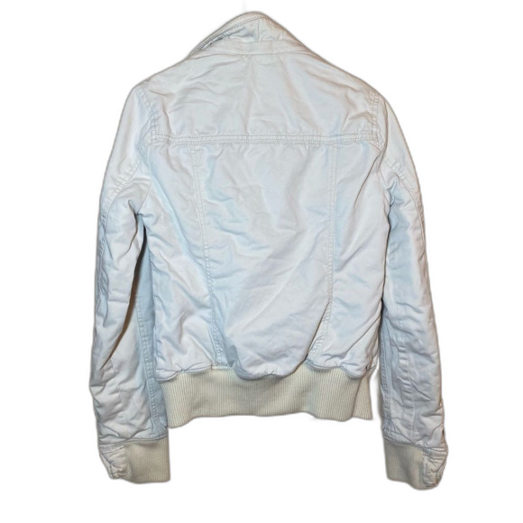 Abercrombie vintage early 2000’s fur hood and lined bomber jacket medium - Picture 5 of 5